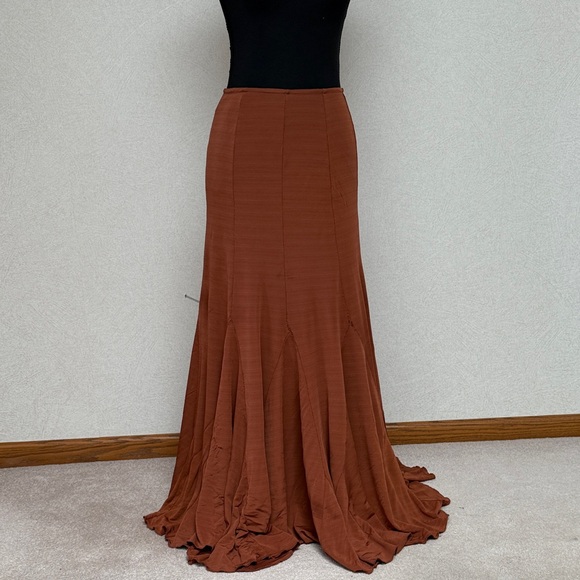 Handmade Dresses & Skirts - Rust Flamenco Practice Skirt